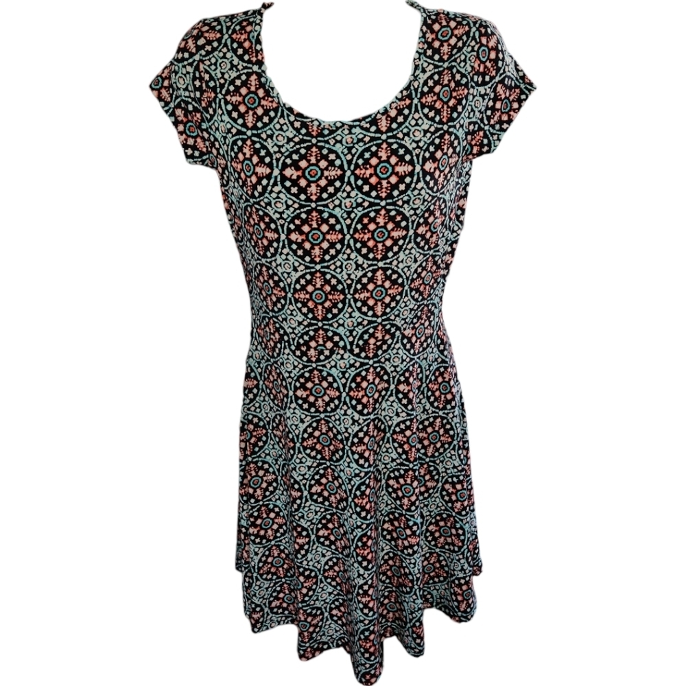 MICHAEL Michael Kors Mosaic Printed Short Sleeve Dress